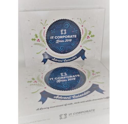 Personalised Luxury Truffle Advent Calendars Printed In CMYK 